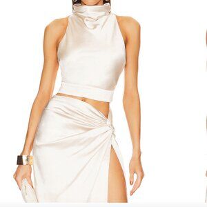 Line & Dot Aubrey Top and Skirt Set in Cream